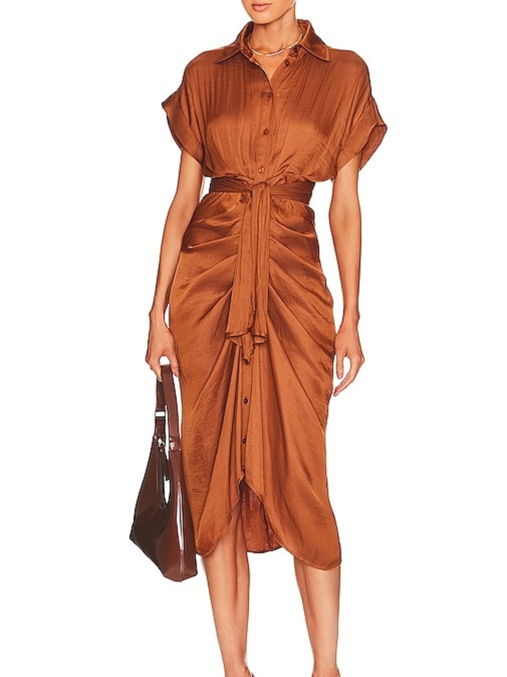 NWT Steve Madden Tori Dress with Tie Waist - Picture 7 of 7